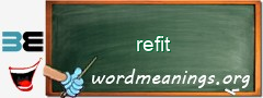 WordMeaning blackboard for refit